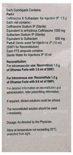Oframax Forte 1.5G Injection 1
